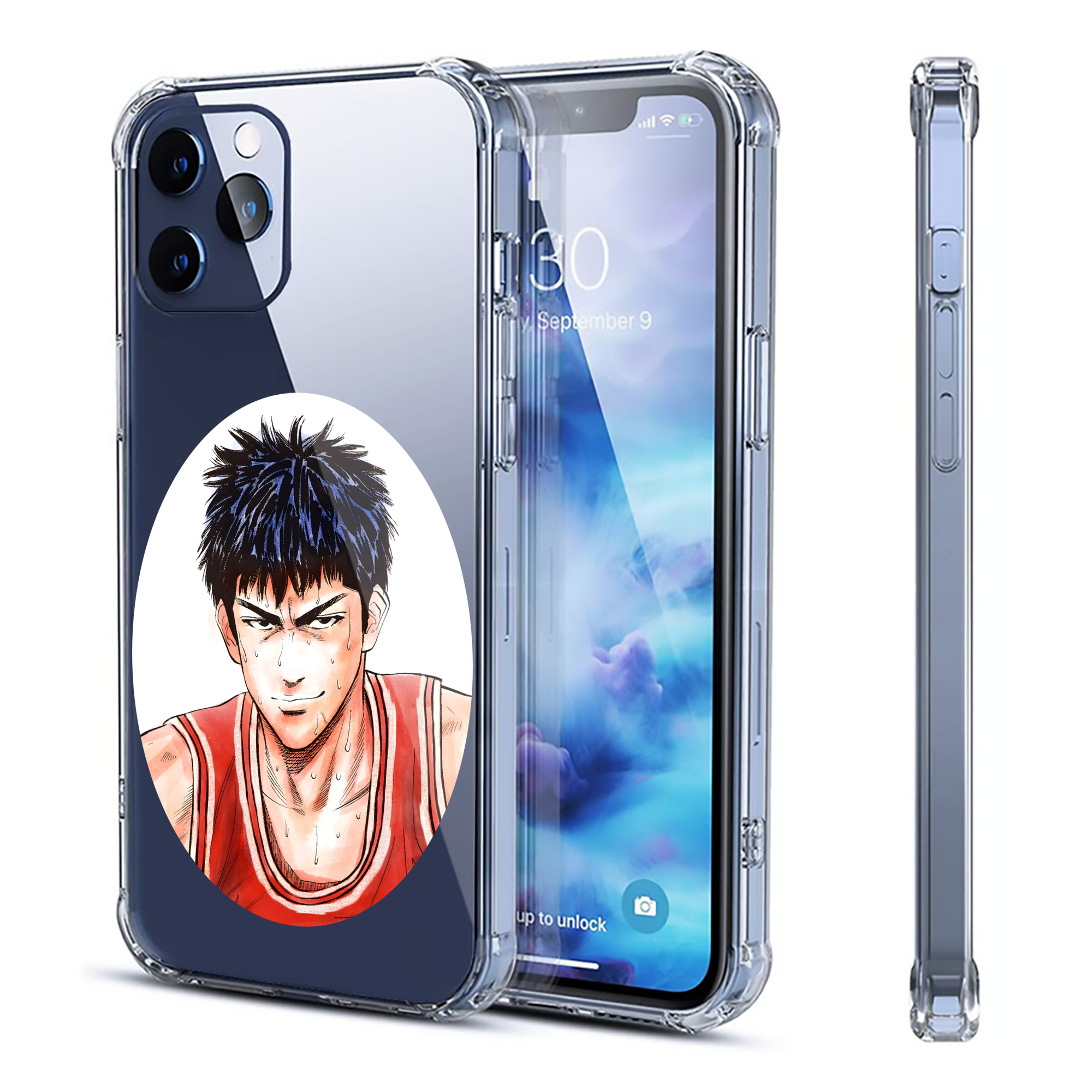 （画像用） SLAM DUNK／スラムダンク 【iPhone 12シリーズ対応】透明スマホケース（クリアソフトケース）